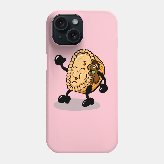 Mr Chicken and Gravy Pie Cartoon Phone Case by Squeeb Creative