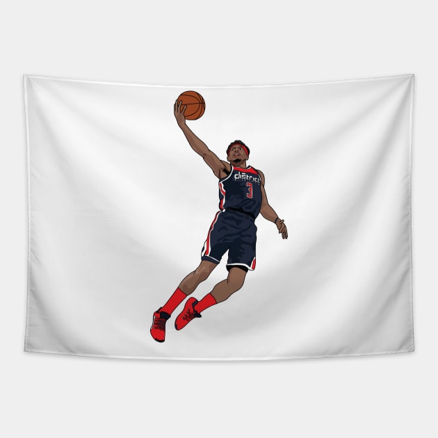 Bradley Beal Washington Wizards Tapestry by xavierjfong