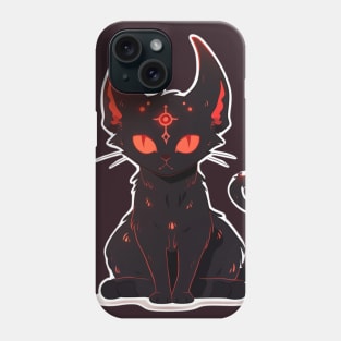 Cute Demon Cat Phone Case