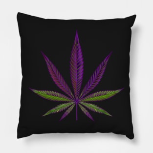 Purple Cannabis Pillow