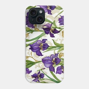 Purple Irises Phone Case