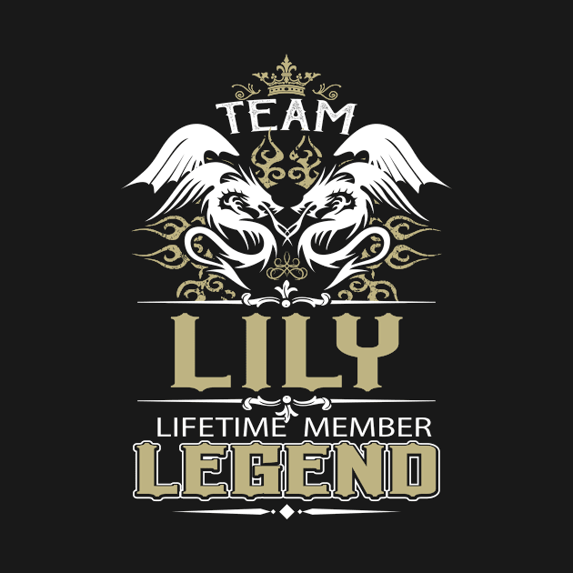 Lily Name T Shirt -  Team Lily Lifetime Member Legend Name Gift Item Tee by yalytkinyq