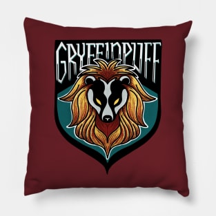 Gryffinpuff Lion Badger Combination House Crest Pillow