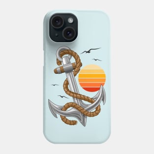 Anchor Marine Element, Sun and Seagulls Phone Case