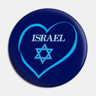 Happy Israel Independence Day Blue Star of David 75th Anniversary Pin