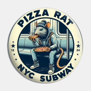 Pizza Rat New York Subway NYC Subway Train Pin