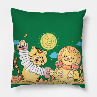 Lion Tiger Music Pillow