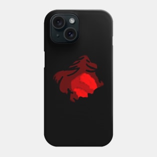 Abstract red dragon Phone Case