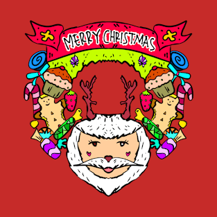 Santa Claus decorated T-Shirt