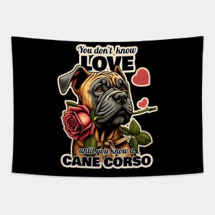 Cane Corso Valentine's day Tapestry