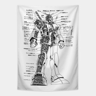 RX-78-2 sketch Tapestry