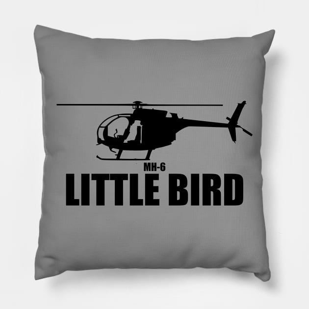 MH-6 Little Bird Pillow by TCP