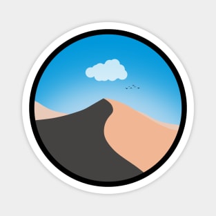 Minimalist Landscape - Desert Sand Dunes Magnet