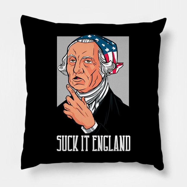 Suck It England Pillow by BramCrye