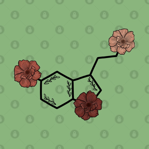 Floral Serotonin Molecule by the-bangs
