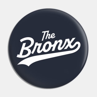 New York 'The Bronx' Pinstripe Baseball Script Fan T-Shirt: Show Off Your NY Pride with a Classic Bronx Twist! T-Shirt Pin