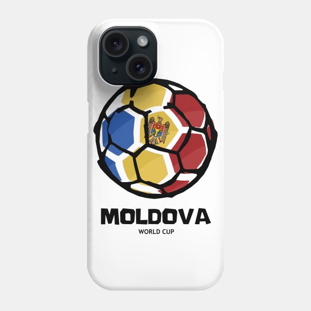 Moldova Football Country Flag Phone Case by KewaleeTee