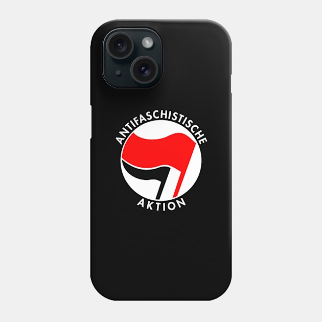 Vintage Germany Antifaschistische Aktion Anti-Fascist Phone Case by Flippin' Sweet Gear