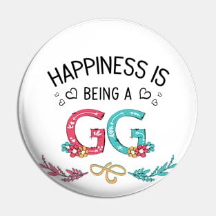 Happiness Is Being A Gg Wildflowers Valentines Mothers Day Pin