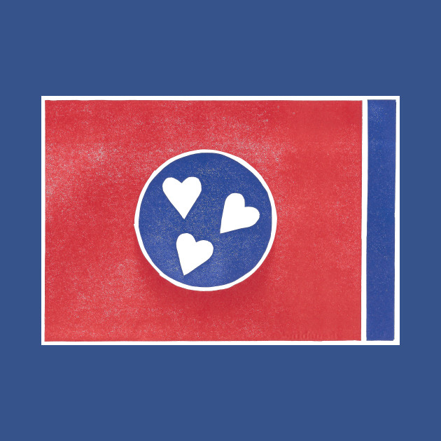 Discover TN Love Tennessee State Flag - Tennessee - T-Shirt