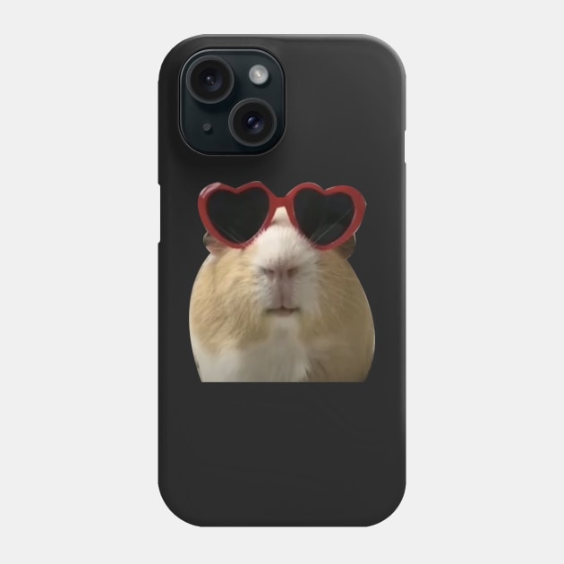 cute hamster in heart glasess Phone Case by zaiynabhw