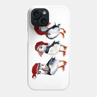 Christmas Puffins Phone Case