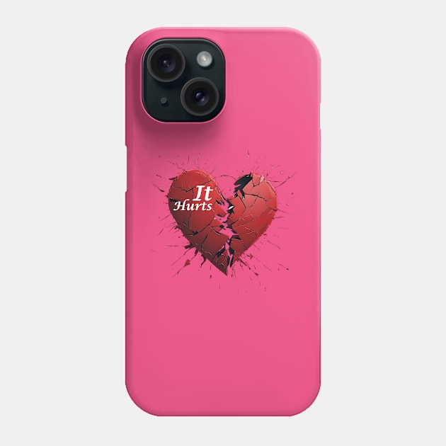 My broken heart hearts Phone Case by Diansbest 