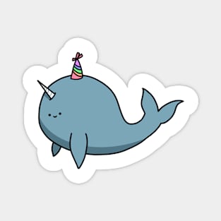 Party Narwhal Magnet