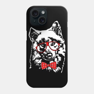 Funny Samoyed dog with glasses Phone Case