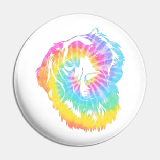 Tye dye golden retriever Pin