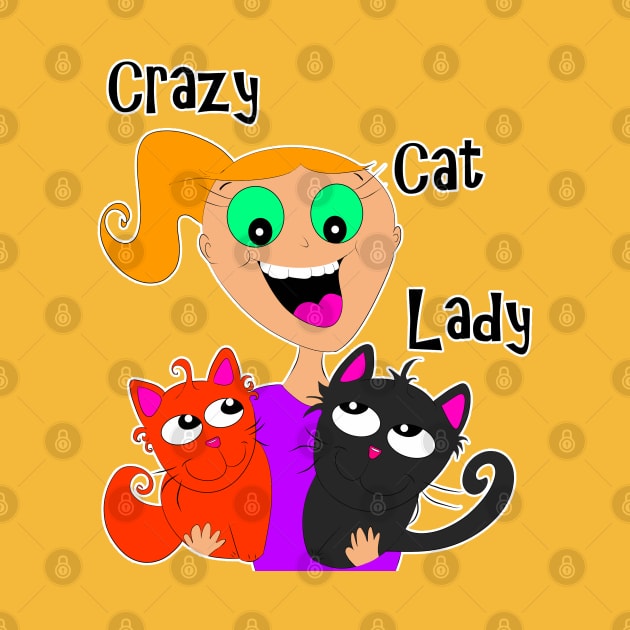 Crazy Cat Lady (Redhead) ;) by DitzyDonutsDesigns