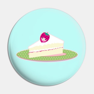 Strawberry Cake Girl Pin