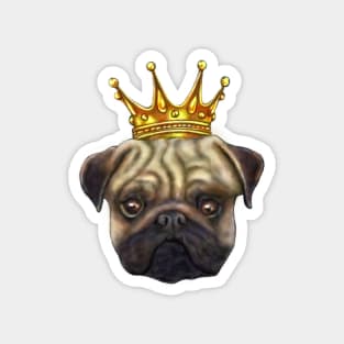 Pug King Magnet