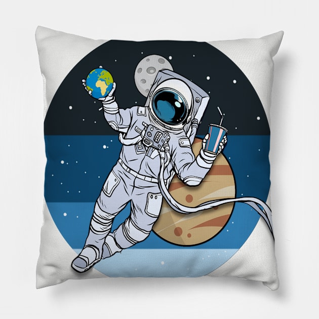 Launch America Pillow by DZCHIBA