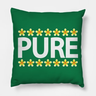 Pure creative typographic artwork Pillow