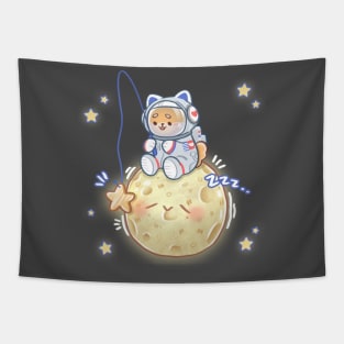 Shiba Astronaut Tapestry