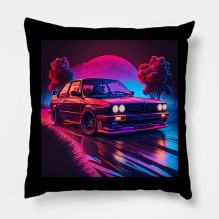 Generation X Retro German Classic Car Pillow