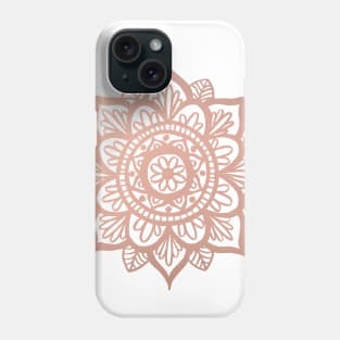 Rose Gold Mandala Phone Case