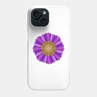 Purple Flower Mandala Phone Case