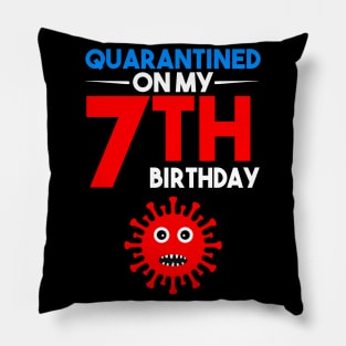 Quarantine On My 7th Birthday Pillow