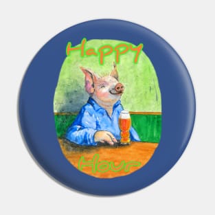 Happy Hour, beer time Pin