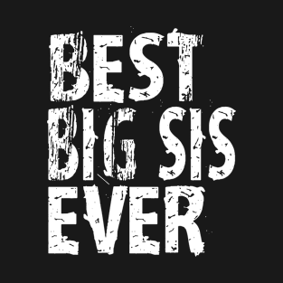 Best Big Sis Ever T Shirt Award Tee Sister World's Greatest Cute Funny T-Shirt