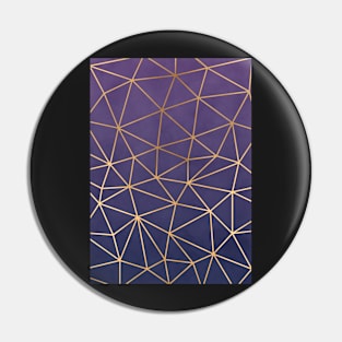 Purple & Gold Geo Pin