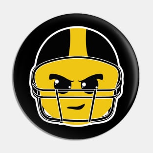 Pittsburgh Football Helmet Smiley Guy Pin