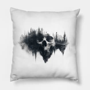 Skull Sinister Nature Pillow