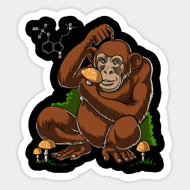 Stoned Ape Theory Magic Mushrooms - Mushrooms - Sticker