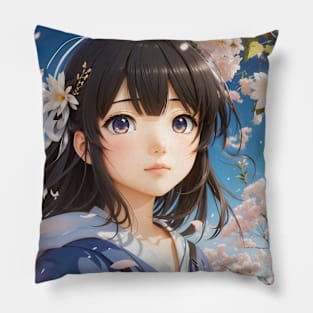 Enchanting Japanese Beauty IV Pillow