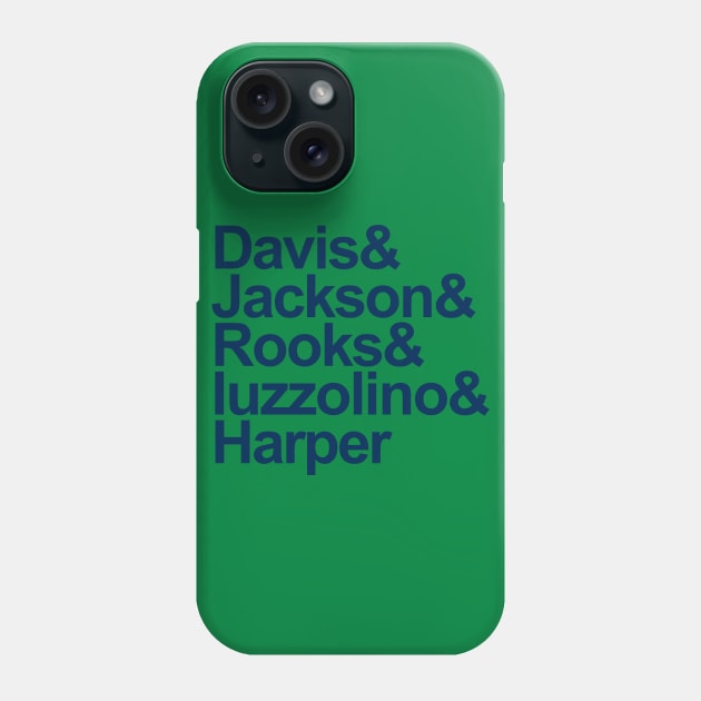 1992-93 Dallas Mavericks List, Blue Phone Case by Niemand