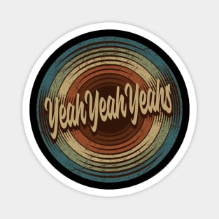 Yeah Yeah Yeahs Vintage Vinyl Magnet