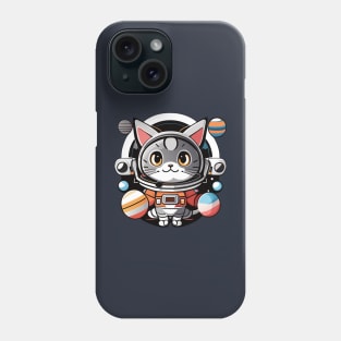 Cosmic Cat: Scottish Gray's Space Adventures Phone Case